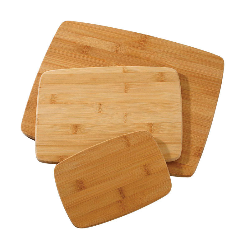 Farberware 14 in. L X 11 in. W X 0.25 in. Bamboo Cutting Board Set