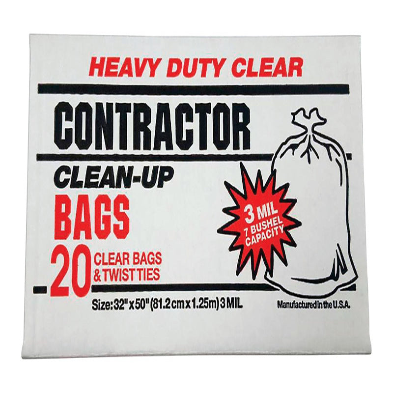 Primrose Plastics 42 gal Contractor Bags Twist Tie 20 pk 3 mil