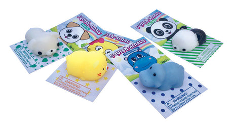 Zorbitz Squish-Amals Squishy Toy Animals Rubber