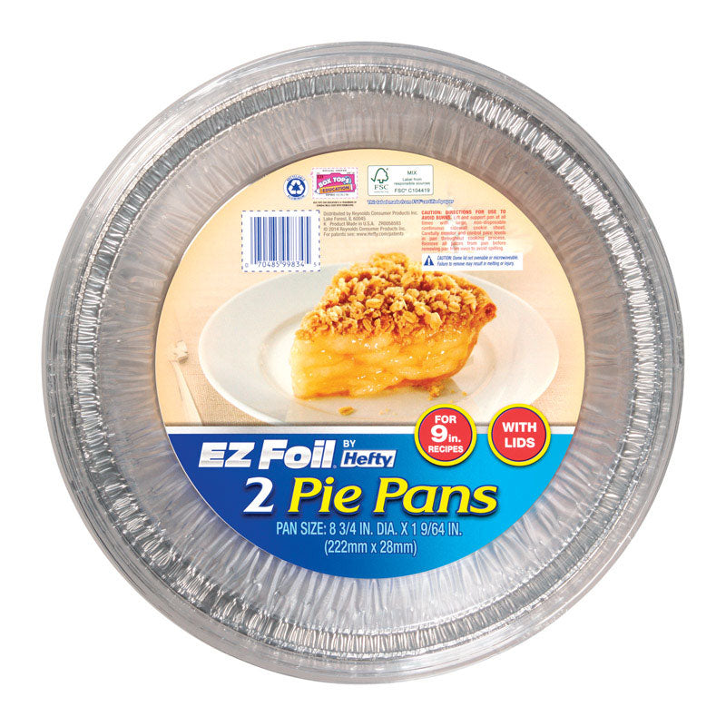 Hefty EZ Foil 9 in. Pie Pan Silver