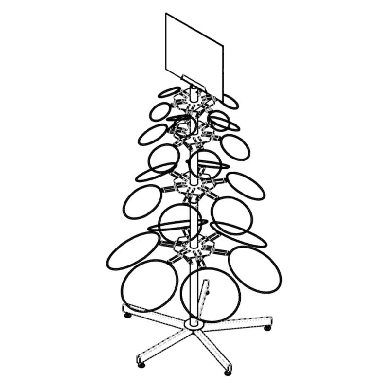 33 in. H X 29 in. W X 11.5 in. D Black Metal Rack
