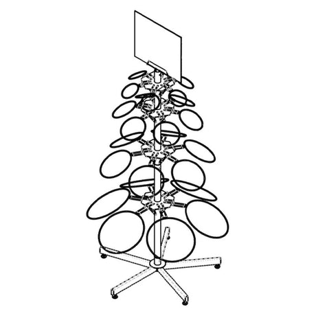 33 in. H X 29 in. W X 11.5 in. D Black Metal Rack