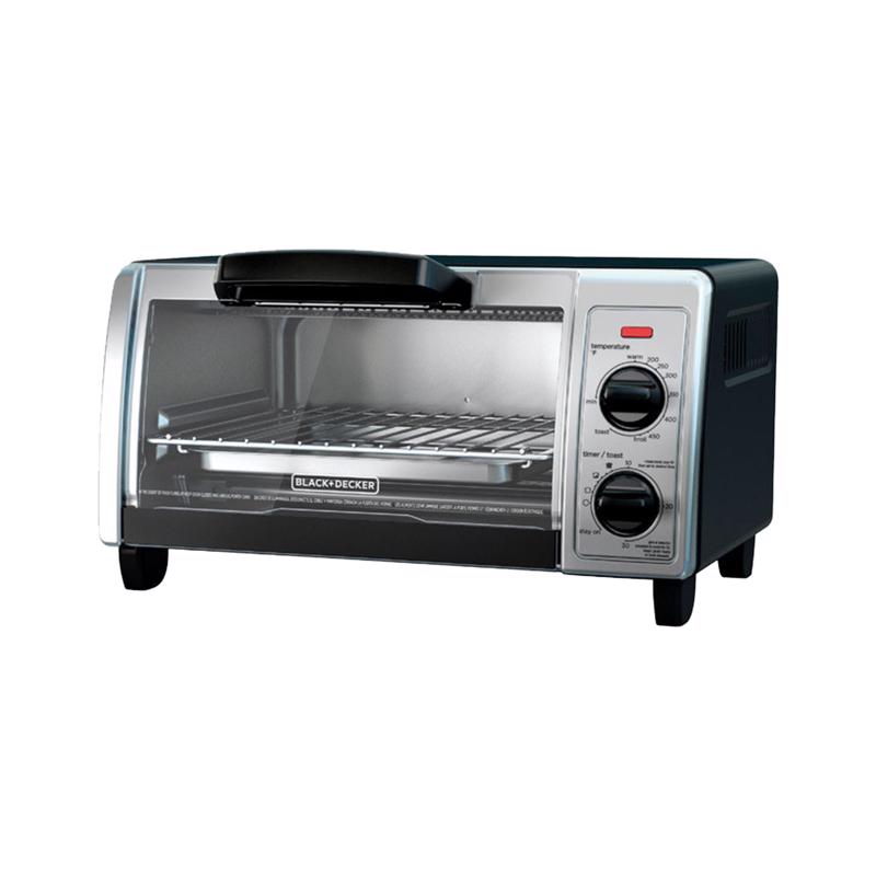 Black+Decker Stainless Steel Black/Silver Toaster Oven 9 in. H X 16.9 in. W X 11.6 in. D