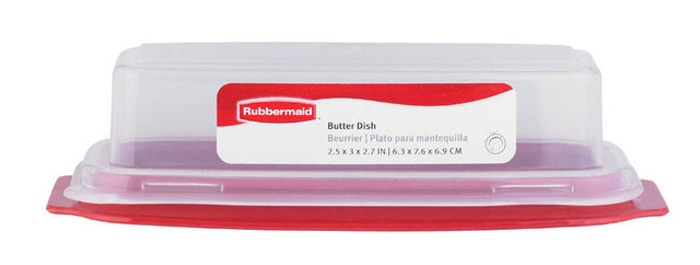 Rubbermaid Red Plastic Butter Dish 1 pk