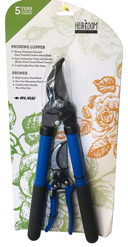 Rugg Heirloom Carbon Steel Bypass Lopper/Pruner Set