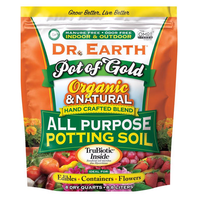 Dr. Earth Pot of Gold Organic All Purpose Potting Soil 8 qt