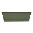 Bloem 5.75 in. H X 30 in. W X 7.5 in. D Plastic Window Box Green