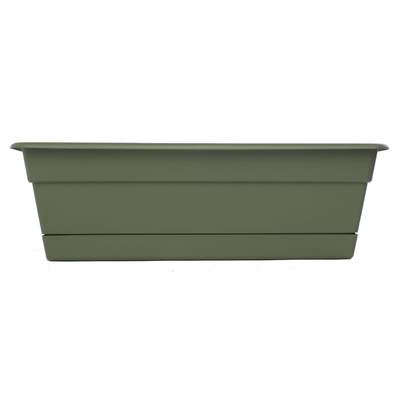 Bloem 5.75 in. H X 30 in. W X 7.5 in. D Plastic Window Box Green