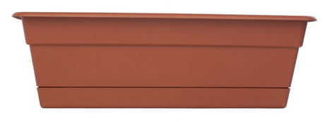 Bloem 5.75 in. H X 18 in. W X 7.5 in. D Plastic Window Box Terracotta