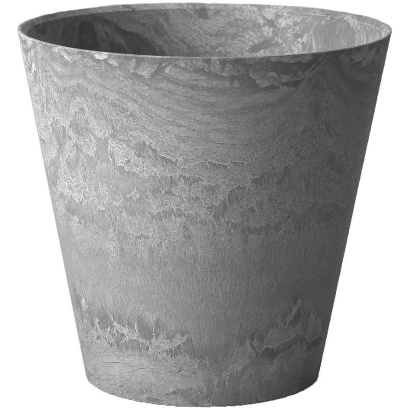 Novelty ArtStone 12 in. H X 12.5 in. W X 12.5 in. D X 12.5 in. D Resin Napa Planter Gray