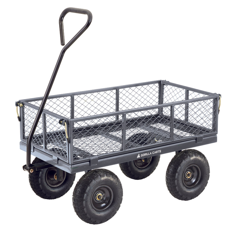 Gorilla Carts Steel Utility Cart 600 lb. cap.