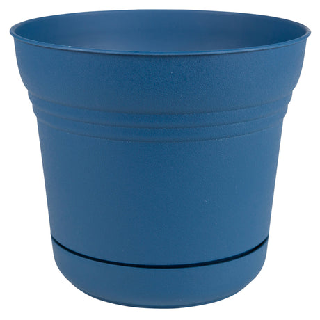 Bloem Saturn 7 in. D Plastic Planter Blue