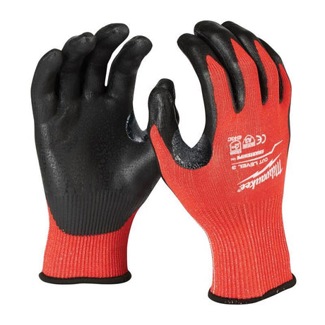 Milwaukee Cut Level 3 Cut Resistant Gloves Red L 1 pair