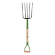 John Deere 5 Tine Steel Compost Fork 36 in. Wood Handle