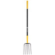 John Deere 5 Tine Steel Manure Fork 48 in. Fiberglass Handle