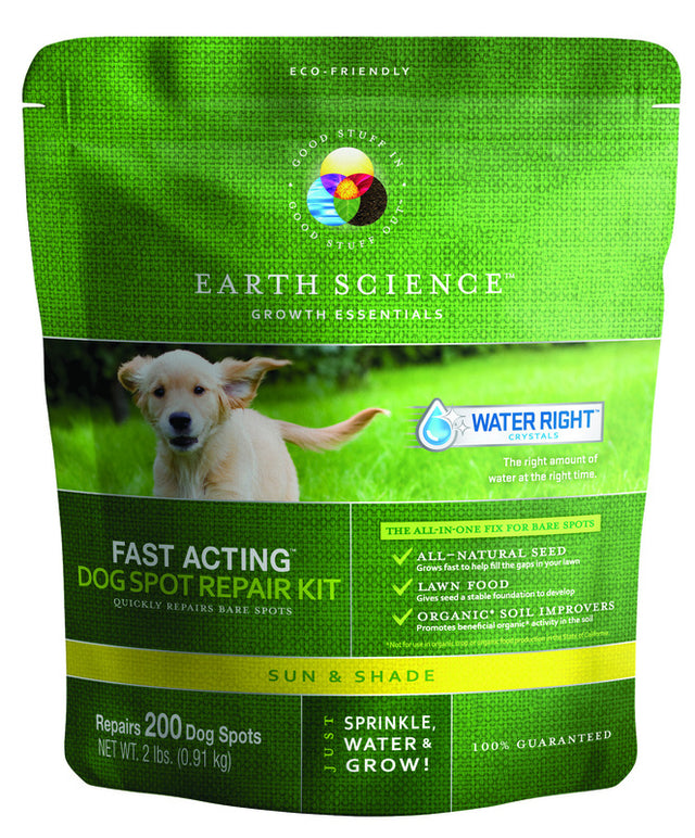 Earth Science Fast Acting Mixed Sun or Shade Pet/Dog Spot Grass Repair Seed 2 lb