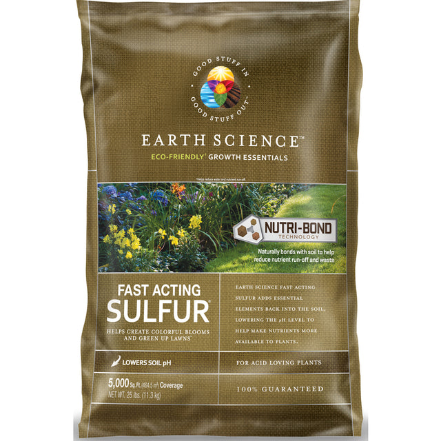 Earth Science Soil Sulphur 5000 sq ft 25 lb