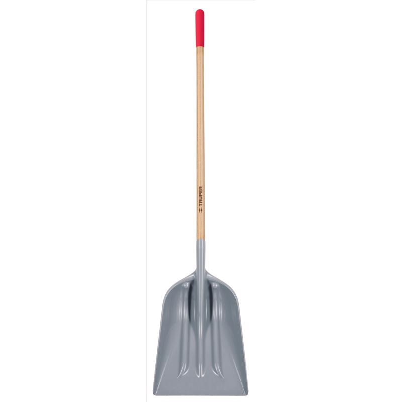 Truper Tru-Tough 62 in. Plastic Scoop Shovel Wood Handle