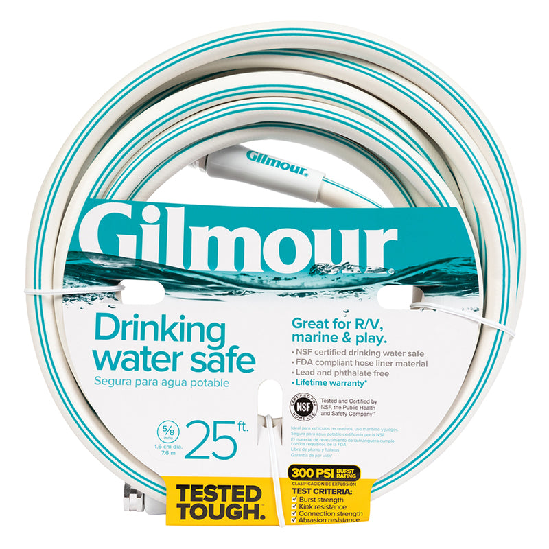 Gilmour 5/8 in. D X 25 ft. L RV/Marine Hose