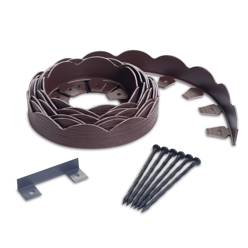 EasyFlex Plastic Brown Landscape Edging Kit