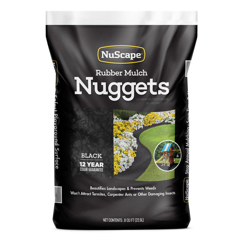 NuScape Black Rubber Nuggets 0.8 cu ft