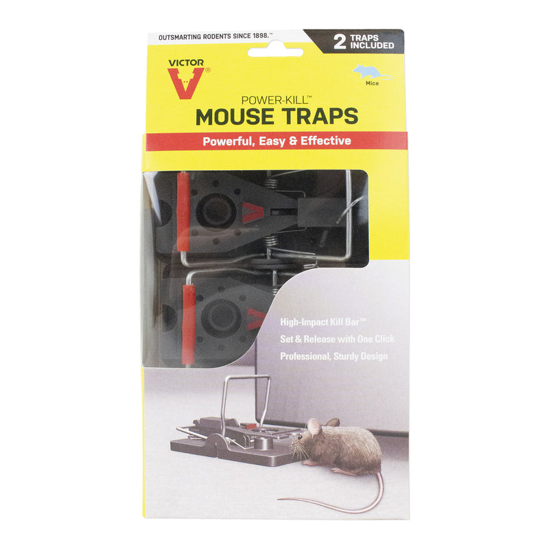 Victor Power-Kill Small Snap Trap For Mice 2 pk