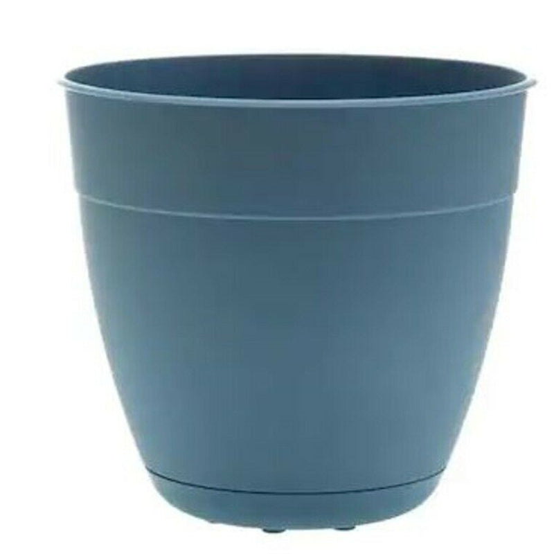 Bloem Dayton 7.5 in. H X 8 in. D Plastic Planter Ocean Blue