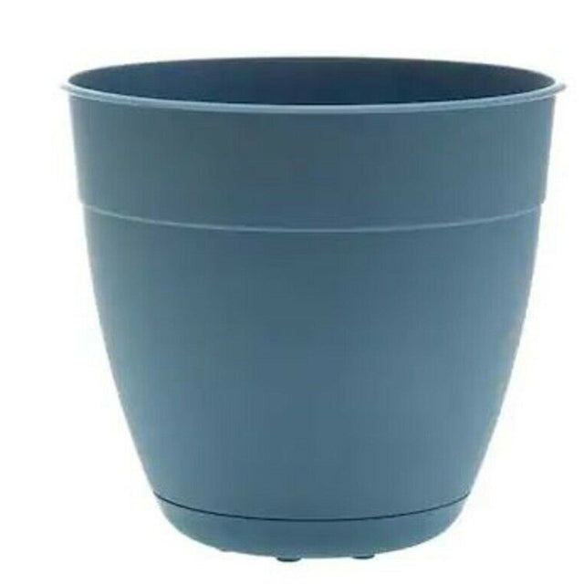 Bloem Dayton 7.5 in. H X 8 in. D Plastic Planter Ocean Blue