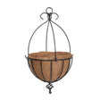 Panacea 13.75 in. D Galvanized Steel Spanish Hanging Basket Black