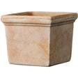 Deroma Siena 3.78 in. H X 4.3 in. W X 4.3 in. D Clay Quadro Mini Planter Terracotta