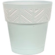 Deroma Mosaic 9.85 in. H X 10 in. D Resin Vaso Save Planter Mint