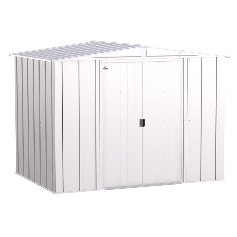 Arrow Classic 8 ft. x 6 ft. Metal Vertical Peak Storage Shed without Floor Kit