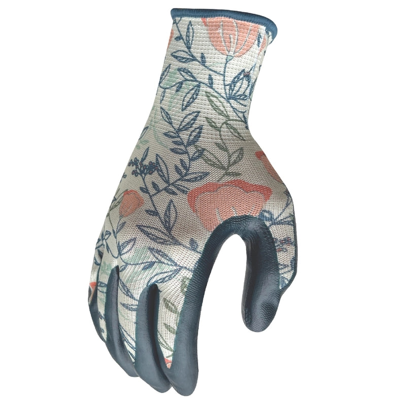 Digz M Nitrile Multicolored Gardening Gloves