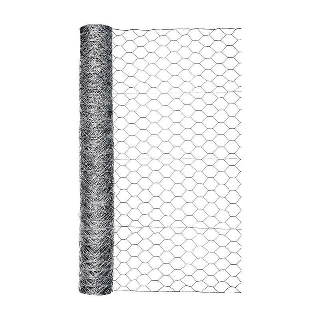 Garden Craft 48 in. H X 50 ft. L Galvanized Steel Poultry Netting 2 in.