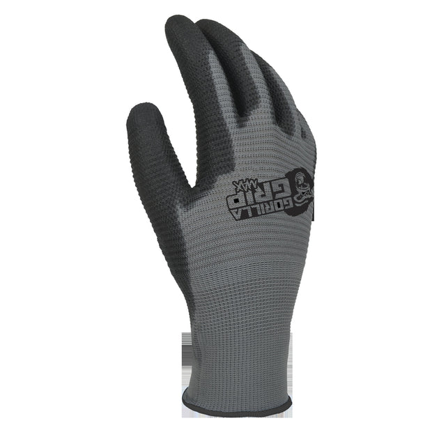 Gorilla Grip Max L Nylon Black/Gray Dipped Gloves