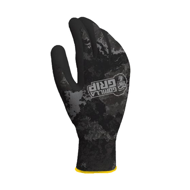 Gorilla Grip One Size Fits All Nylon Tac Black Dipped Gloves