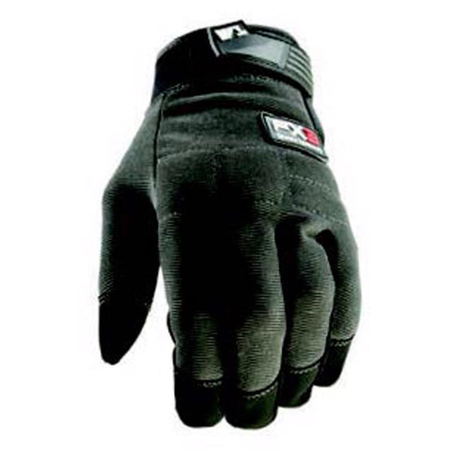 Wells Lamont Men's Indoor/Outdoor FX3 Work Gloves Black/Gray L 3 pair