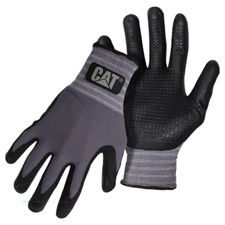 Cat Unisex Indoor/Outdoor Work Gloves Black/Gray L 1 pair