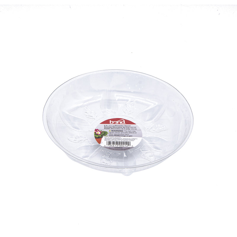 Bond 6 in. D Plastic Plant Saucer Clear