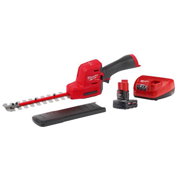 Milwaukee M12 FUEL 2533-21 8 in. 12 V Battery Hedge Trimmer Set Kit (Battery & Charger)