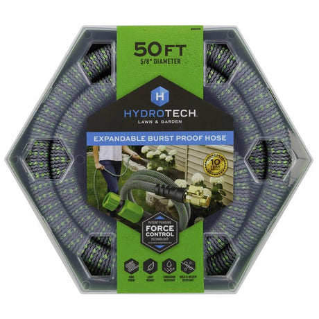 Hydrotech 5/8 in. D X 50 ft. L Medium Duty Professional Grade Expandable Lightweight Garden Hose