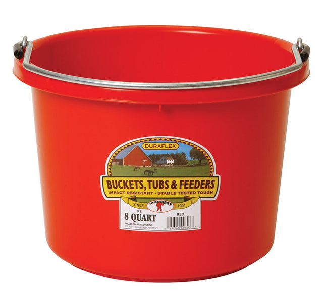 Miller 8 qt Bucket Red