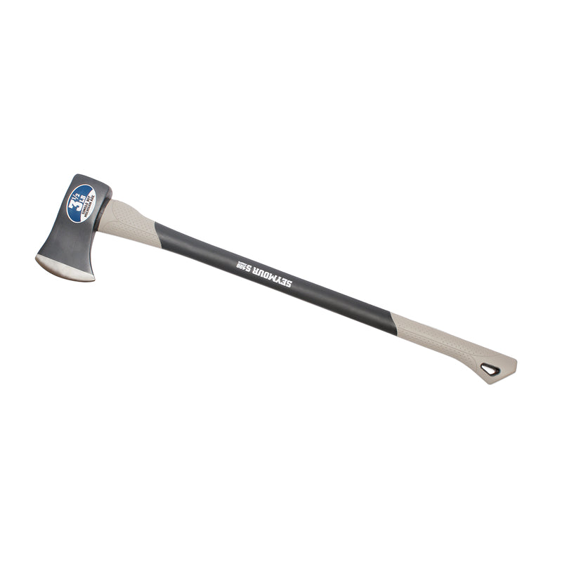 Seymour S400 Jobsite 3.5 lb Single Bit Michigan Axe 36 in. Fiberglass Handle