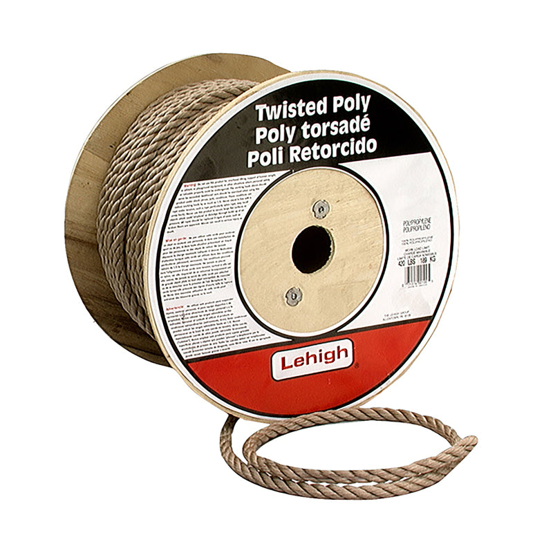 Lehigh Koch 5/8 in. D X 140 ft. L Brown Twisted Polypropylene Rope