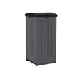 Suncast Trash Hideaway 39 gal Peppercorn Resin Trash Can Lid Included