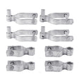 YardGard 6.69 in. L Galvanized Steel Drive Gate Hardware Set 4 pk