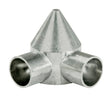 YardGard 3.74 in. L Silver Aluminum Chain Link Bullet Cap 1 pk