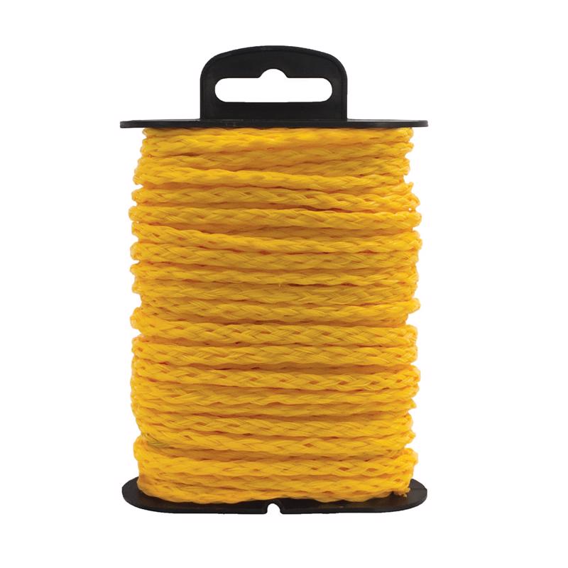 Koch 5/32 in. D X 45 ft. L Yellow Hollow Braided Polypropylene Rope