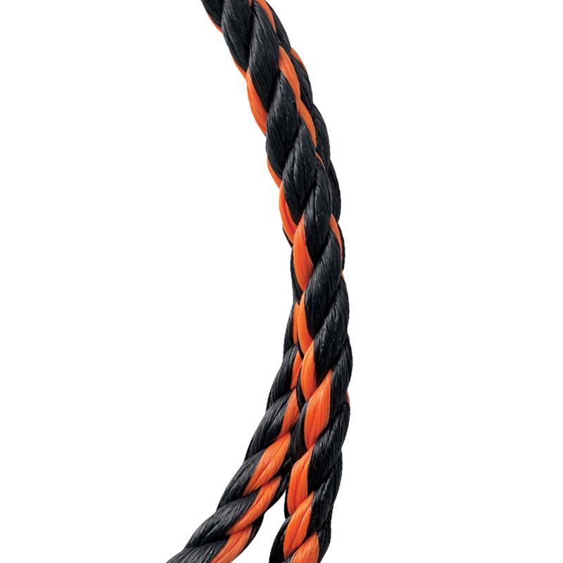 Koch 3/8 in. D X 50 ft. L Black/Orange Twisted Polypropylene Rope