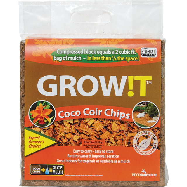 Growit Organic All Purpose Coco Coir Chips 14 oz